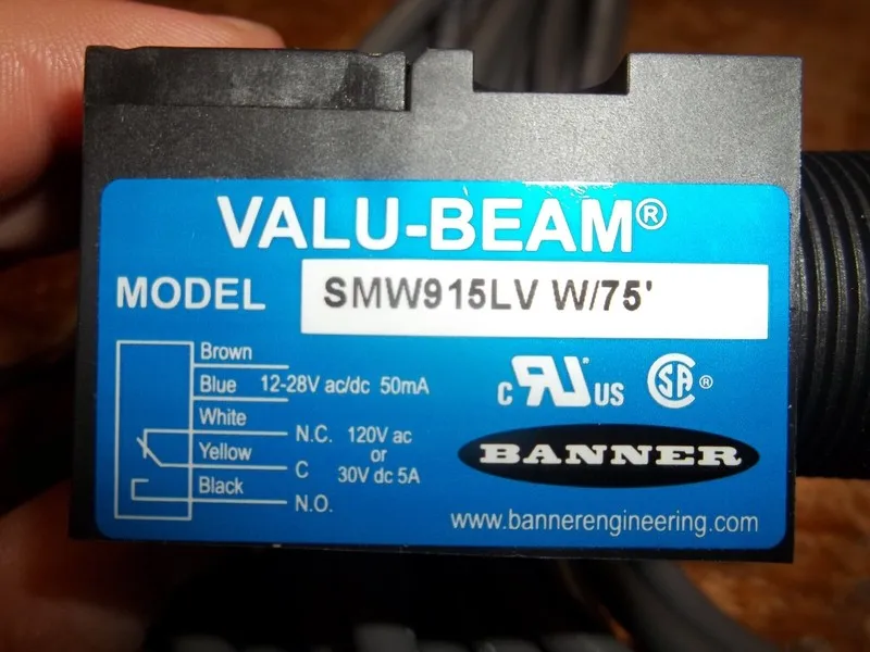 Фотоэлектрический датчик Banner P/N: SMW915LV W/30 Valu-Beam Photoelectric Senso