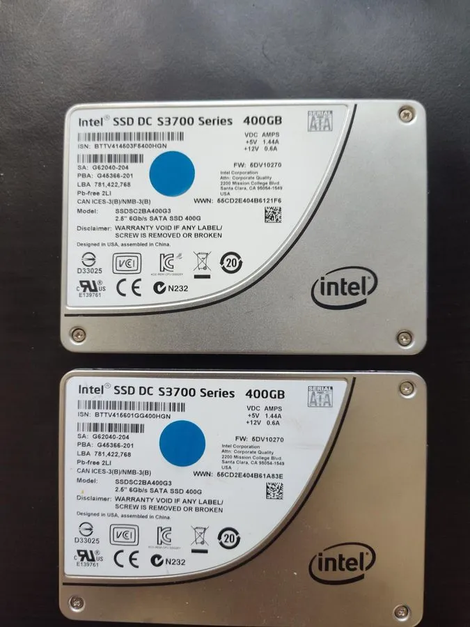 SSD-накопитель Intel DC S3700 400GB SSDSC2BA400G3 2.5" SATA 6Gb/s Enterprise SSD