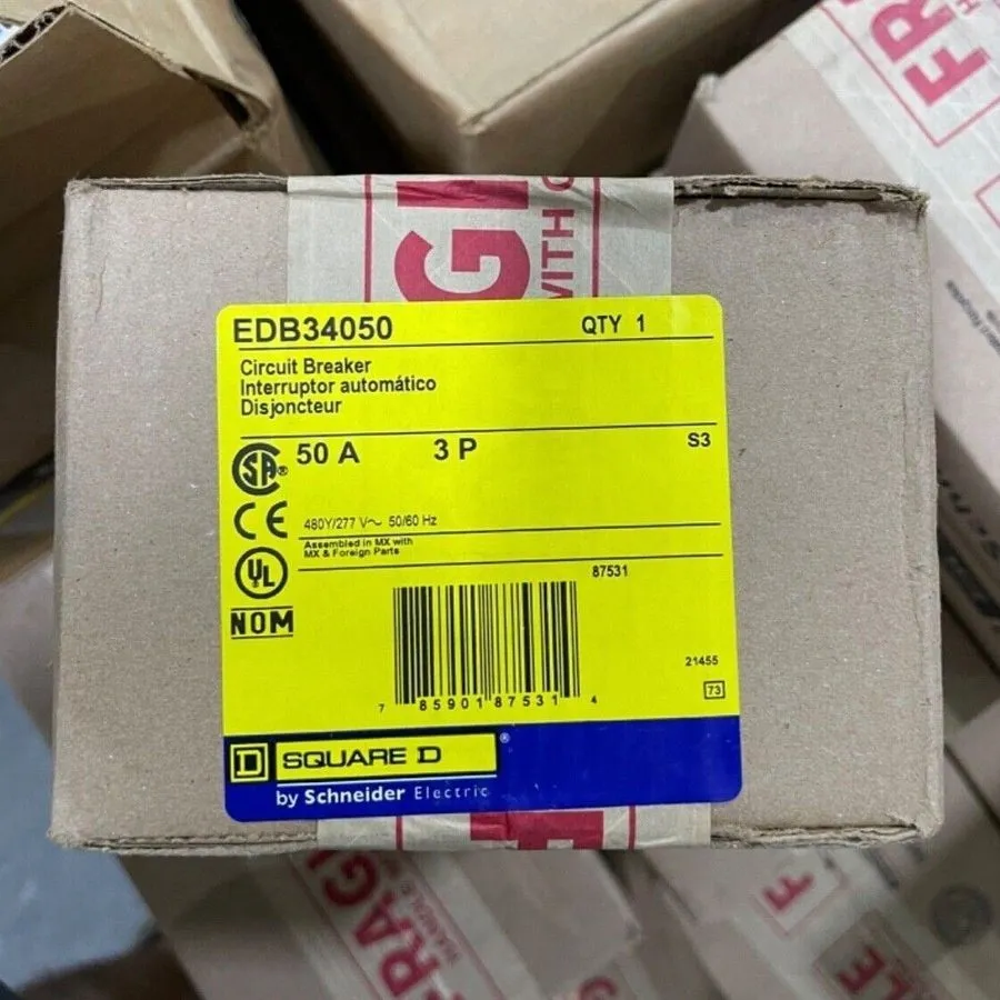 Автоматический выключатель Square D EDB34050 3pole 50amp 480v circuit breaker ty