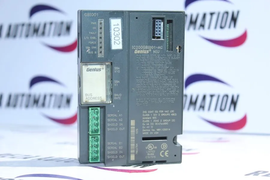 Модуль GE Fanuc IC200GBI001 VersaMax Genius Bus Interface Module PLC