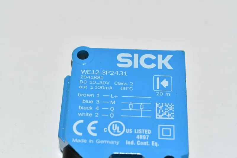 Фотоэлектрический датчик SICK WE12-3P2431 PHOTOELECTRIC SENSOR 10-30VDC VISIBLE