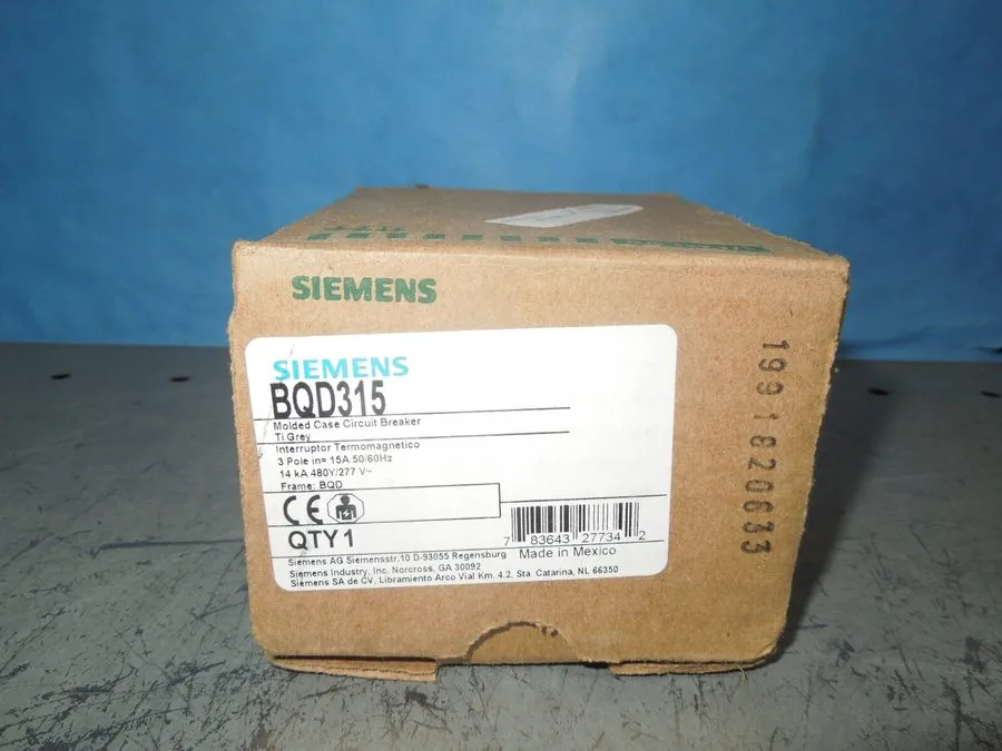 Автоматический выключатель SIEMENS BQD315 Circuit Breaker: 3 POLE; 480V/15A; BOL
