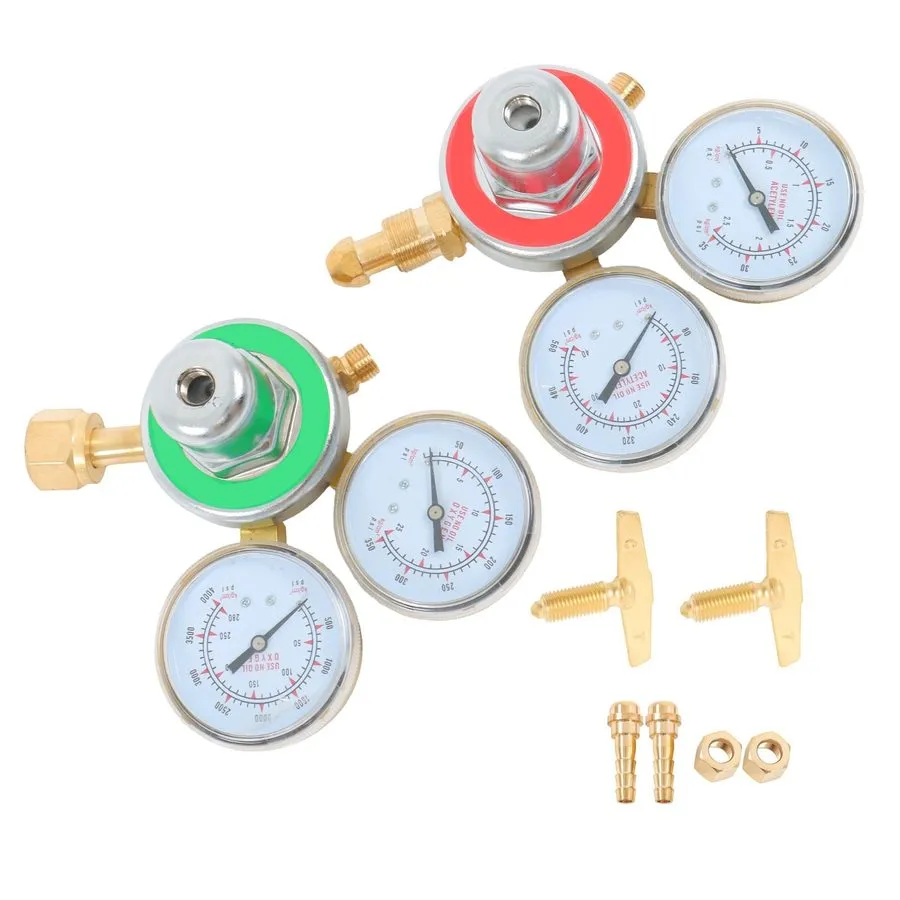 Трубопроводная арматура Oxygen Acetylene Gas Regulator Welding Cutting Torch Dua