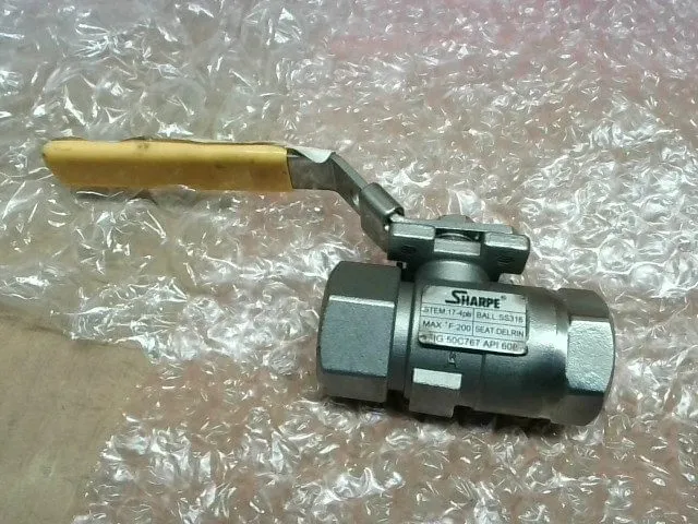 Клапан Sharpe 50C767: Ball Valve 1/2" Threaded 316 Stainless Steel 3000 CF8M — фото лота 1