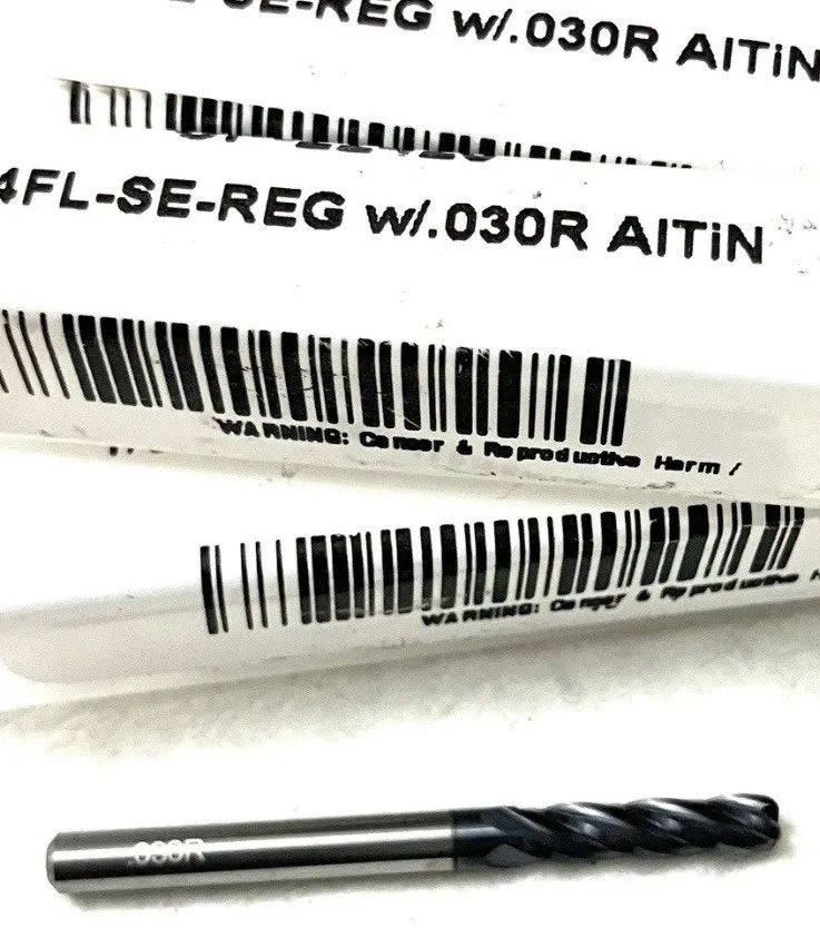 Режущий инструмент Carbide Plus CP-22420 1/8" 4FL Corner Rad End Mill .030R Soli