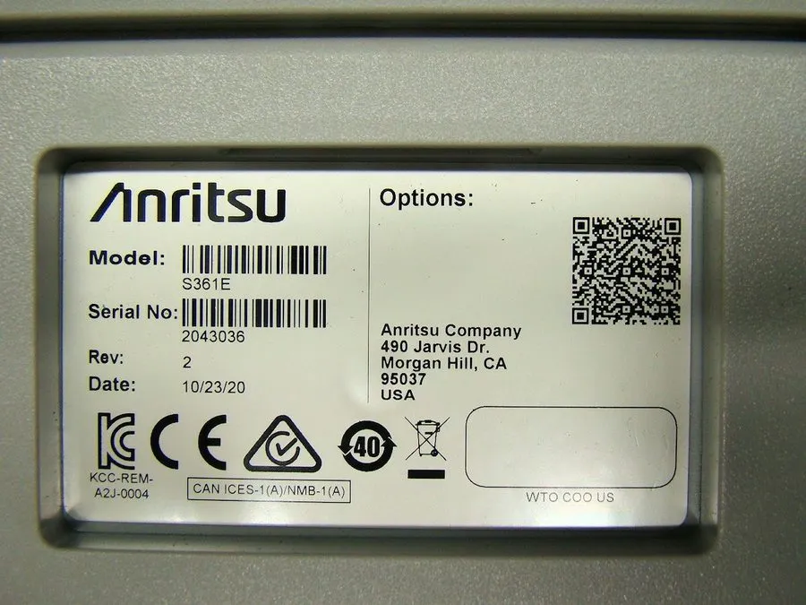 Анализатор Anritsu S361E Site Master 2MHz-6GHz Cable Antenna Analyzer