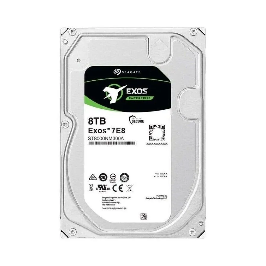 Жёсткий диск Seagate ST8000NM000A Exos 8TB 7E8 3.5" SATA 6Gb/s 7.2K 256MB Hard D