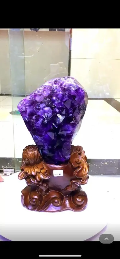 Лабораторный прибор 21.56LB High quality Natural Amethyst Geode Quartz Crystal C — фото лота 2