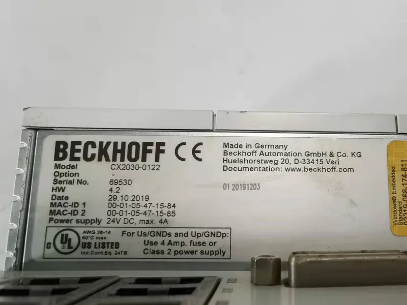 ПЛК 1PC 100% test BECKHOFF CX2030-0122 SHIP EXPRESS