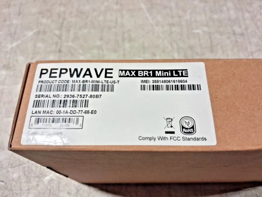 Маршрутизатор Peplink Pepwave MAX BR1 Mini LTE Cellular Router MAX-BR1-MINI-LTE- — фото лота 2