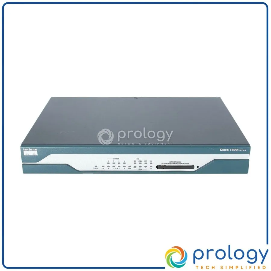 Маршрутизатор Cisco CISCO1803/K9 1803 V09 G.SHDSL Router w/ 8 x FE Switch Ports — фото лота 2