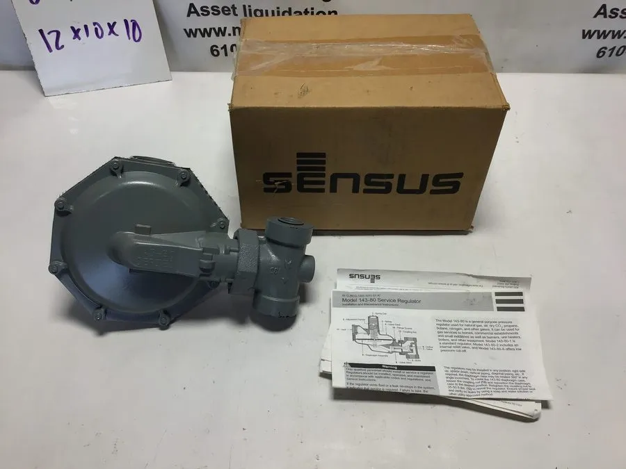 Трубопроводная арматура Sensus 143-80-2 1" NPT Gas Pressure Regulator 3/16" Orif — фото лота 1