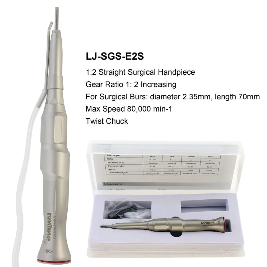 Стоматологический наконечник 1:2 Dental Handpiece Straight Surgical Attachment 2 — фото лота 2