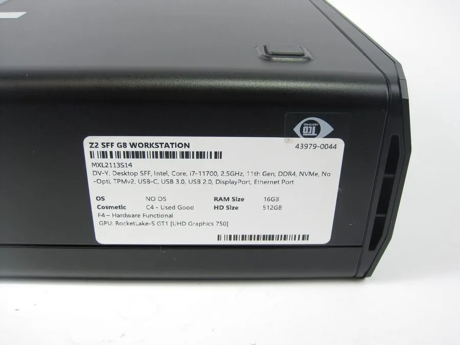 Модуль памяти Hp Z2 Tower G8 Workstation 16GB DDR4 i7-11700 2.5GHz 512GB NVMe NO — фото лота 1
