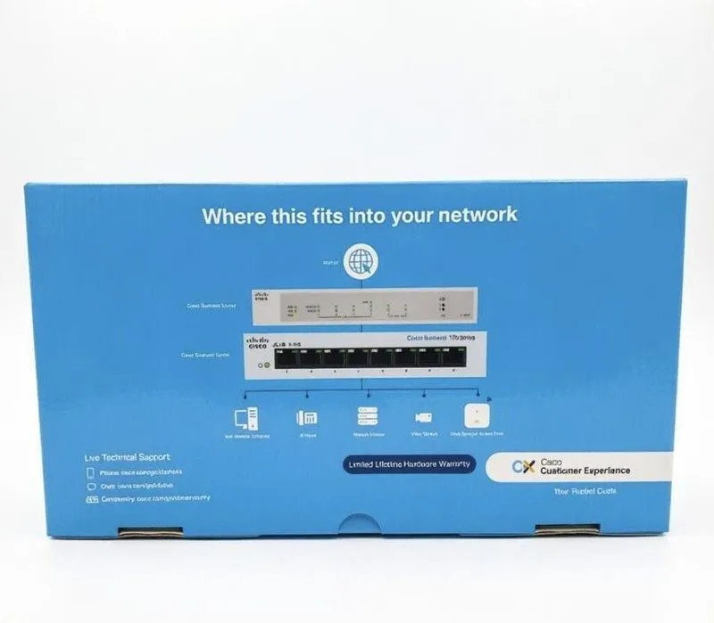 Коммутатор Cisco Systems CBS110-8T-D 8-Port Gigabit Switching Hub Metal Case
