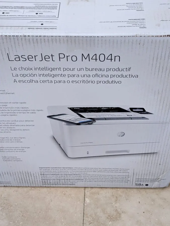 Лазерный принтер HP LaserJet Pro M404n Monochrome Laser Printer With Built-in Et — фото лота 2