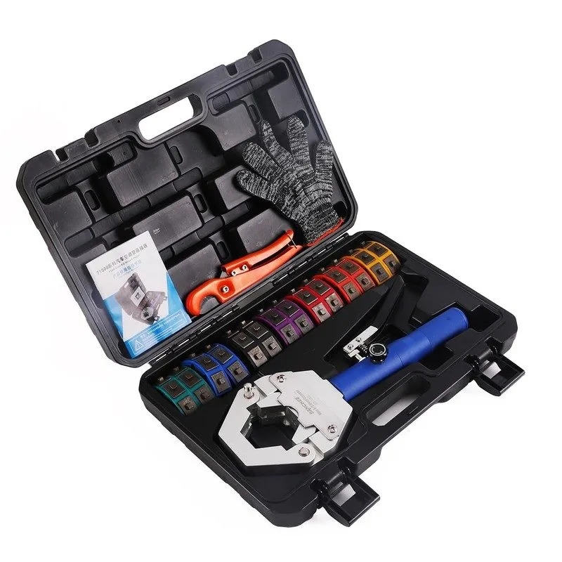 Фитинг Hydraulic Hose Crimper AC Tool Barbed Beaded Fittings 7 Die Set BC-71500 — фото лота 2