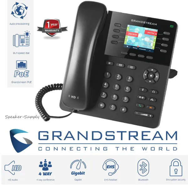 IP-телефон IP Phone 8 Line Enterprise Grandstream GXP2135 with 1 Gig POE Adaptor