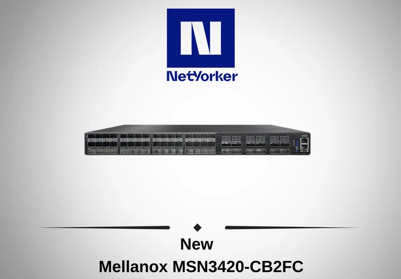 Коммутатор NVIDIA Mellanox MSN3420-CB2FC 32x25GbE 2x100G QSFP28 Spectrum Switch