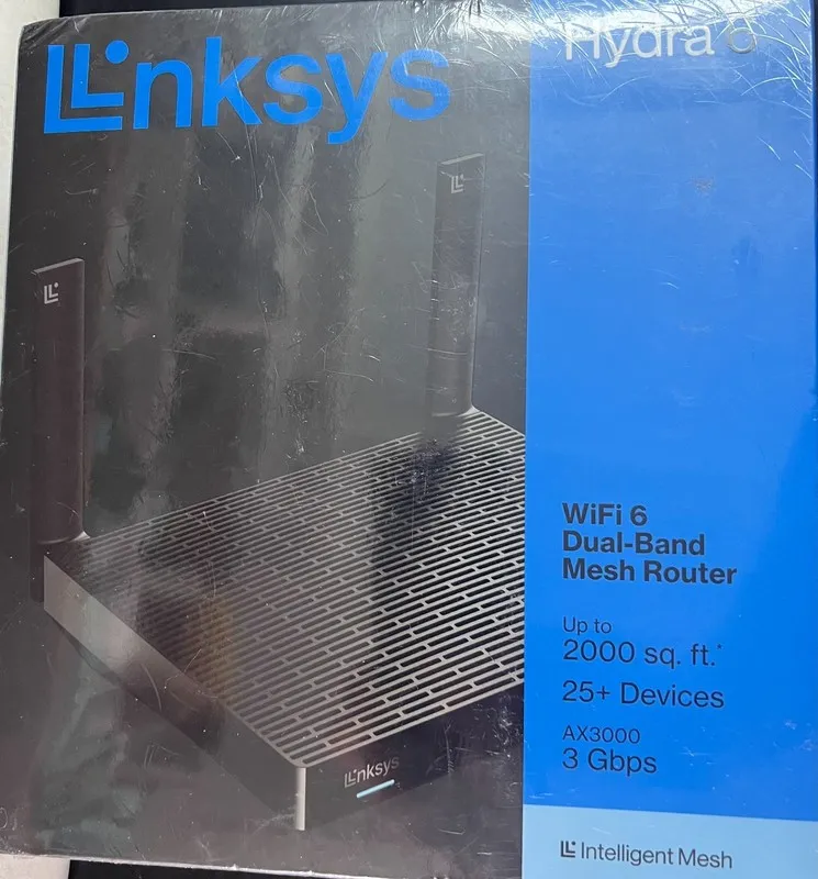 Маршрутизатор Linksys Hydra 6 Dual-Band Mesh Wi-Fi 6 Router Black MR2000