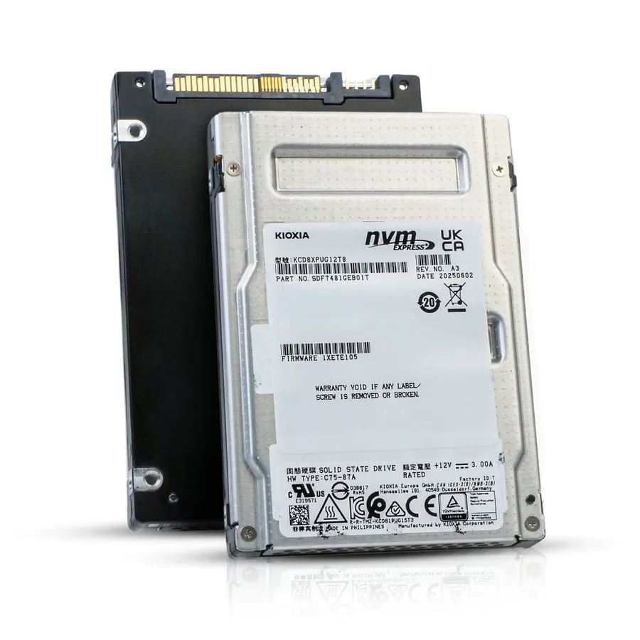 SSD-накопитель Dysk SSD KIOXIA CD8P-V 12.8TB 2.5" U.2 PCIe Gen5 NVMe (12000/5500
