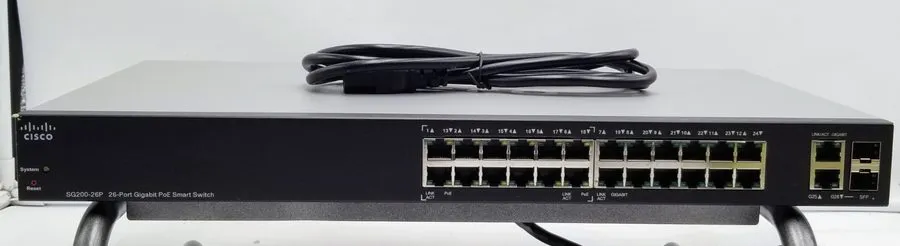 Коммутатор Cisco SG200-26P 26-Port Gigabit PoE Smart Switch 100W Budget