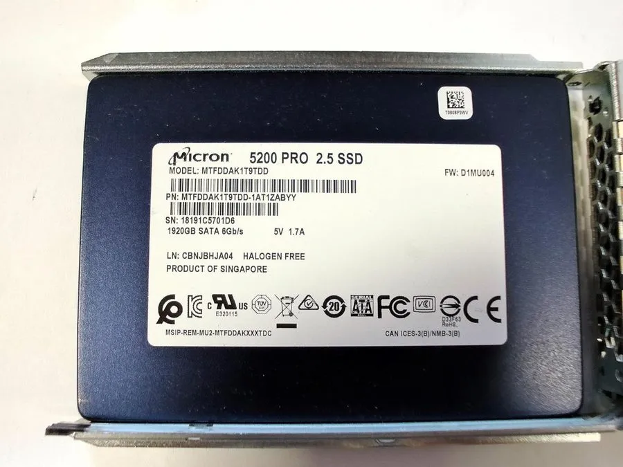 SSD-накопитель MTFDDAK1T9TDD Micron 5200 PRO 1.92TB SATA 6Gb/s 2.5" Internal SSD