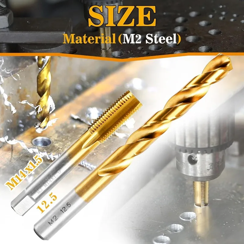 Режущий инструмент M14X1.5 Metric Tap and Die Set Right Hand Thread High Quality