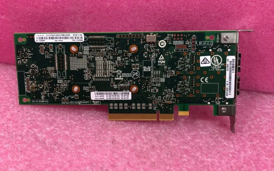 Контроллер Lenovo 01KR586 QLogic QLE2692-LNV Dual Port 16Gb FC HBA BK3210407-33 