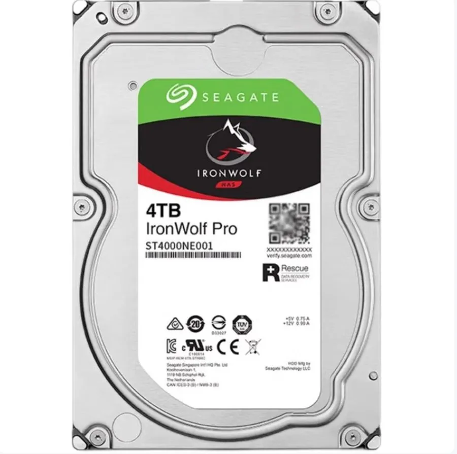 Жёсткий диск Seagate IronWolf Pro ST4000NE001 4TB 7200RPM 256MB SATA 3.5" NAS HD