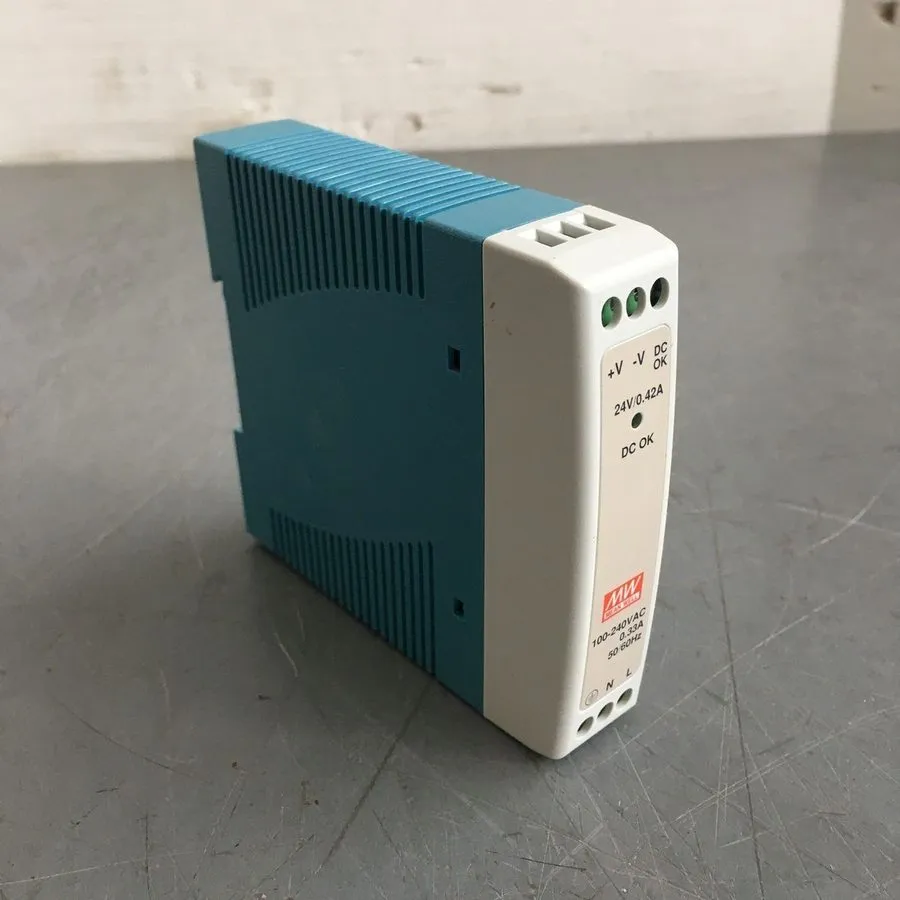 Блок питания Mean Well MDR-10-24 DIN Rail Power Supply, 24V 0.42A, 10W, 100–240V