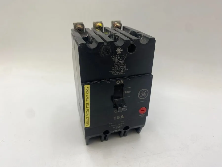 Автоматический выключатель GE TEYF315 Bolt-On Circuit Breaker 15A 480V 3P 3PH TE