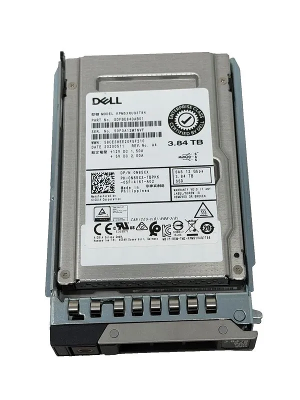 SSD-накопитель Dell N85XX / KIOXIA Toshiba KPM5XRUG3T84 SDFBE84DAB01 3.84TB 12Gb — фото лота 1
