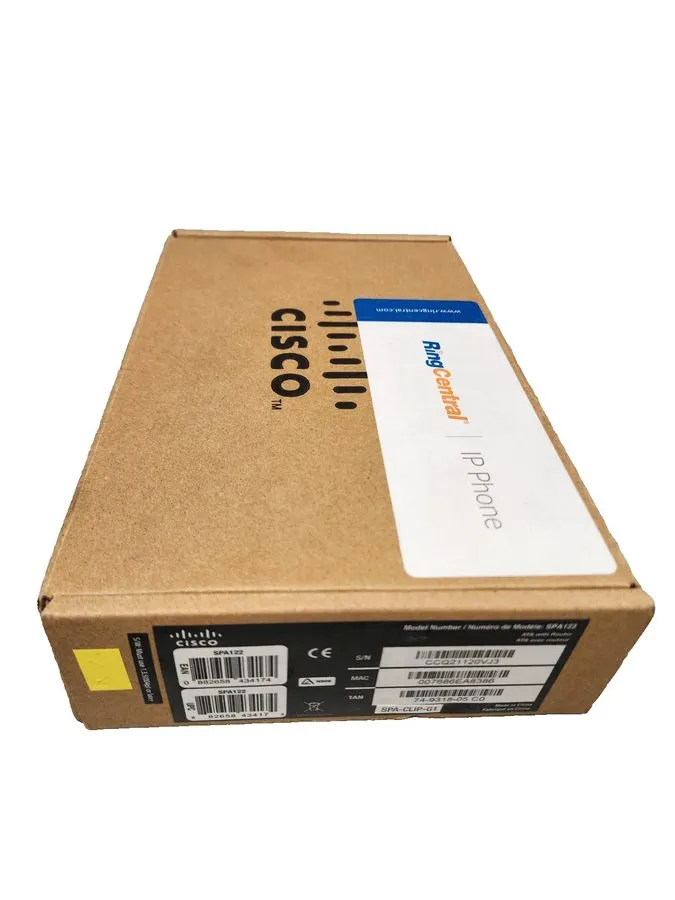 Cisco SPA122 1 Port 10/100 Wired Router RingCentral
