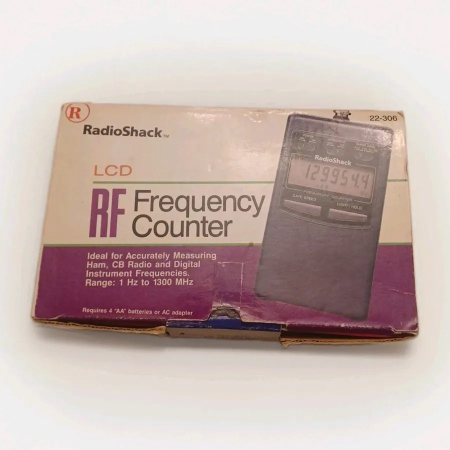 Дисплей Radio Shack 22-306 LCD RF Frequency Counter 1 1300 Mhz — фото лота 1