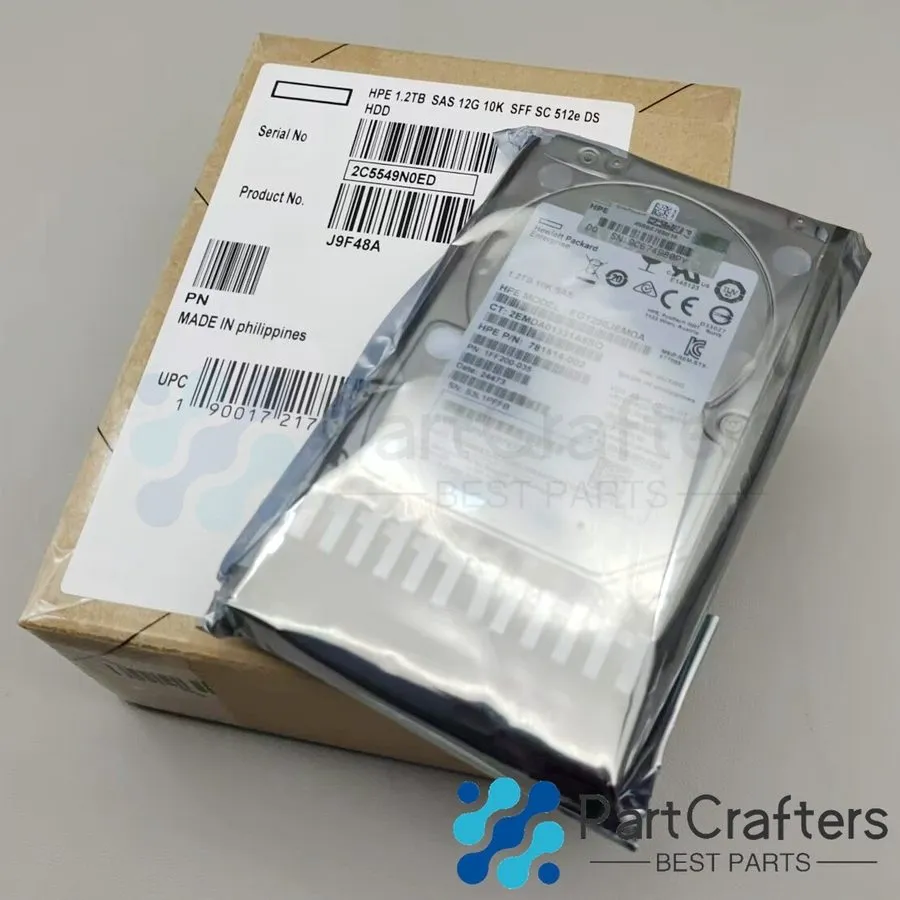 Жёсткий диск HPE J9F48A 787648-001 MSA 1.2TB 10K 12G 2.5 SAS DUAL PORT HDD HARD 