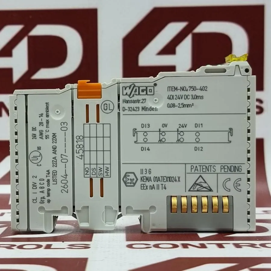Модуль ввода-вывода Wago 750-402 Input Module 4DI 24VDC 3.0Ms