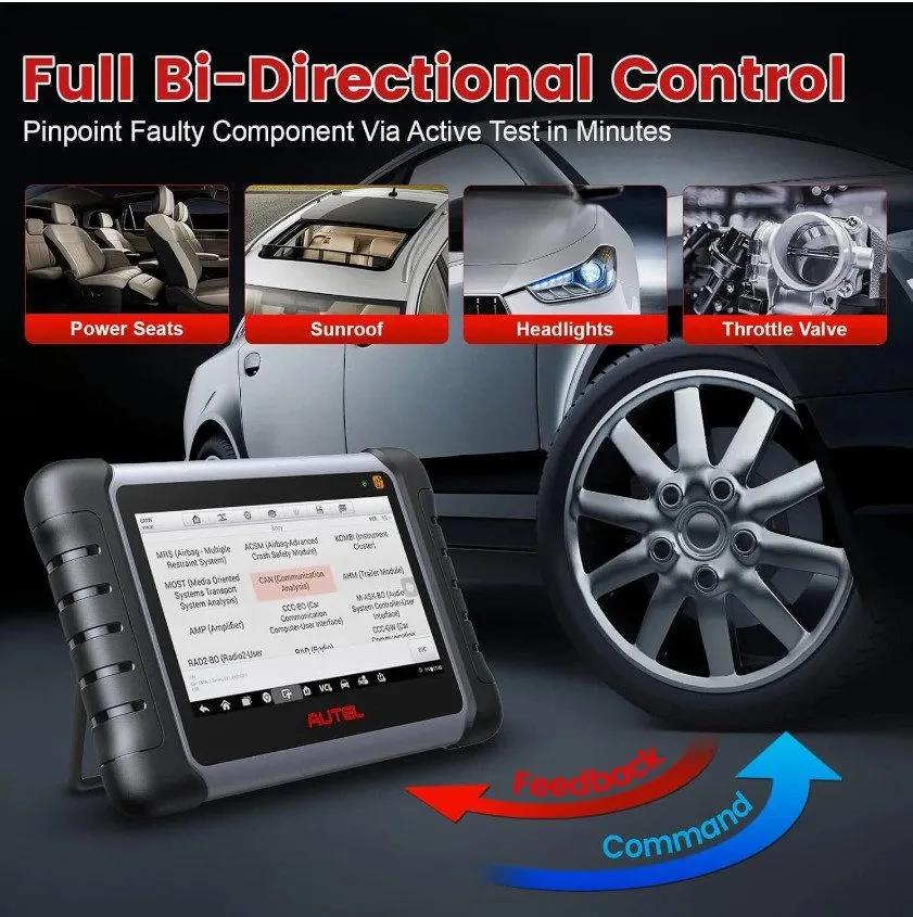 Диагностический сканер Autel MaxiCOM MK808Z-TS All Systems Diagnostic Scanner Au — фото лота 2