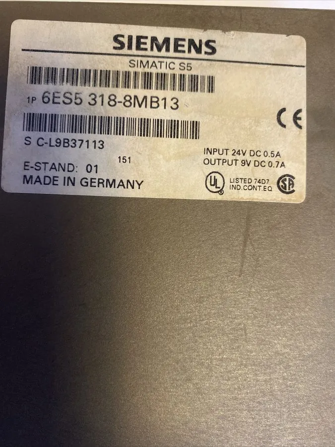 Модуль ввода-вывода Siemens 6ES5318-8MB13 SIMATIC S5 IM318-B Profibus Slave ET20 — фото лота 2