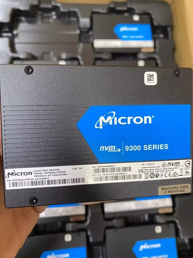 SSD-накопитель Micron 9300 PRO 3.84TB SSD 2.5" U.2 PCIe 3.0x4 NVMe MTFDHAL3T8TDP