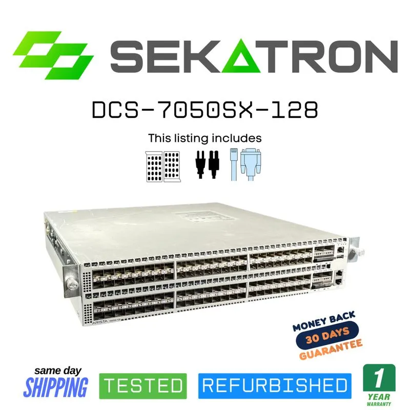 Коммутатор Arista DCS-7050SX-128-F 96P 10GbE SFP+ 8P 40GbE QSFP+ Switch