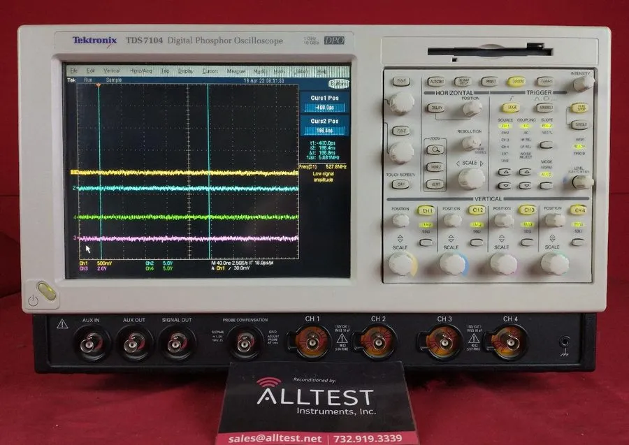 Осциллограф Tektronix TDS7104 1GHz 4ch 10GS/s Digital Phosphor Oscilloscope