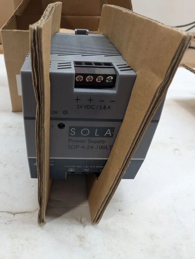 Блок питания SolaHD SDP4-24-100LT 24VDC 3.8A DIN Rail Power Supply 115/230VAC Em — фото лота 2