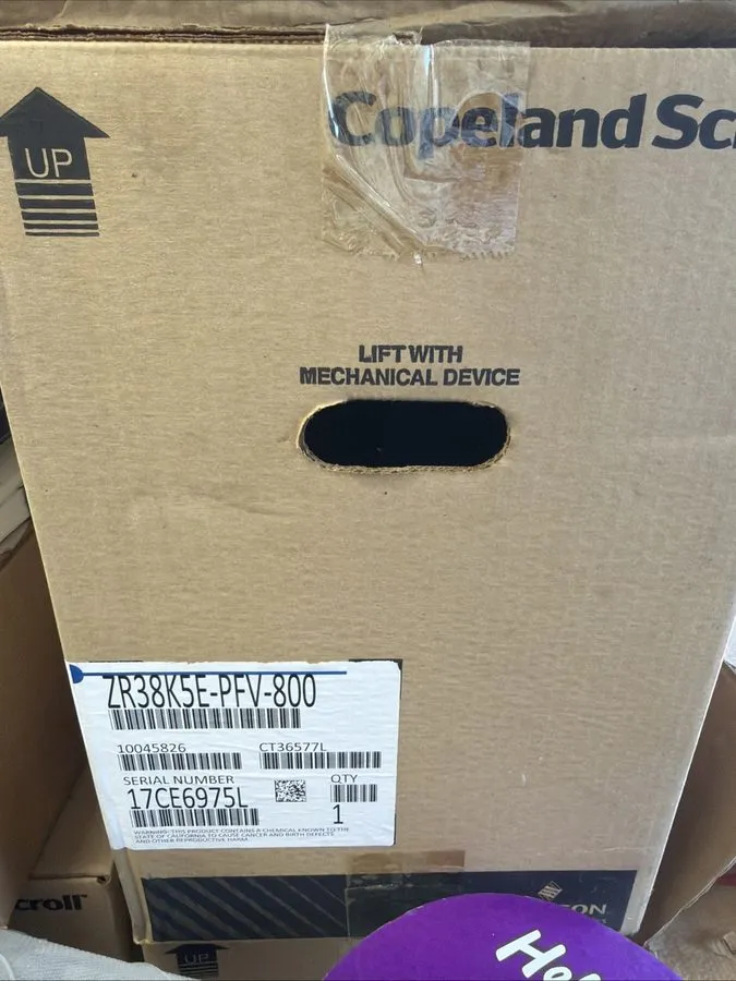 Компрессор Compressor/ Copeland ZR38K5E-PFV-800 Scroll/ HP 3-4.25/ 208-230V, 1 P