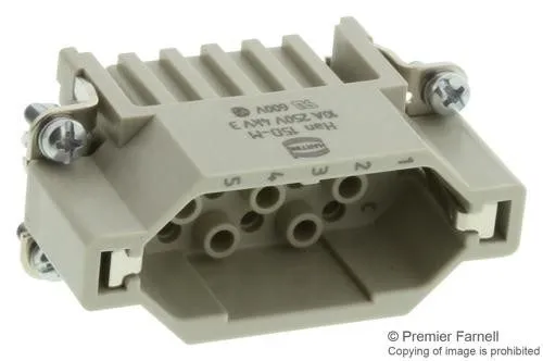 Разъём Harting 09210153001 Rectangular Connector Insert, 10 A