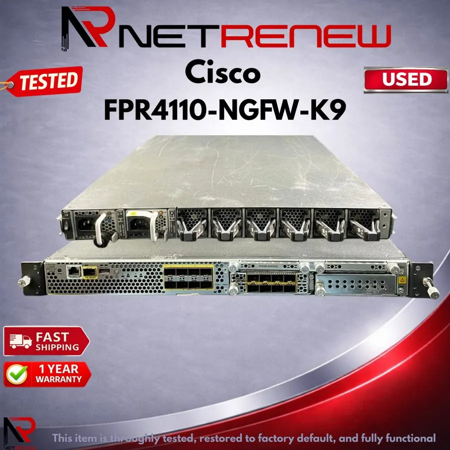 Межсетевой экран Cisco FPR4110-NGFW-K9 Firepower 4110 NGFW Appliance 1U 2 x NetM