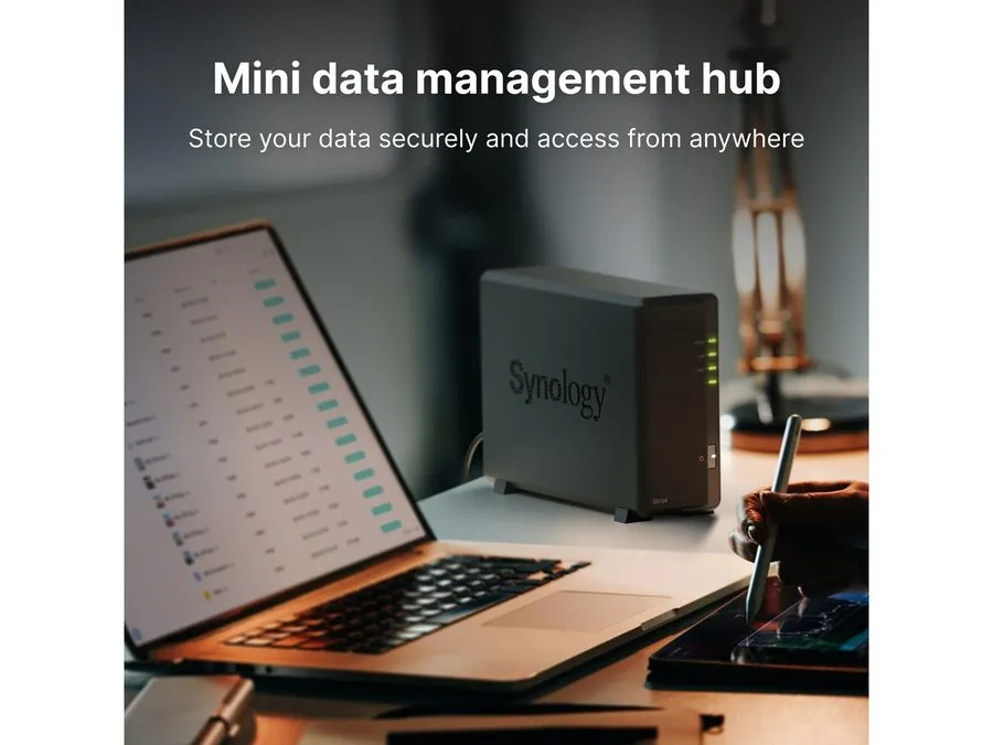 Сетевое хранилище Synology 1-bay DiskStation DS124 (Diskless)