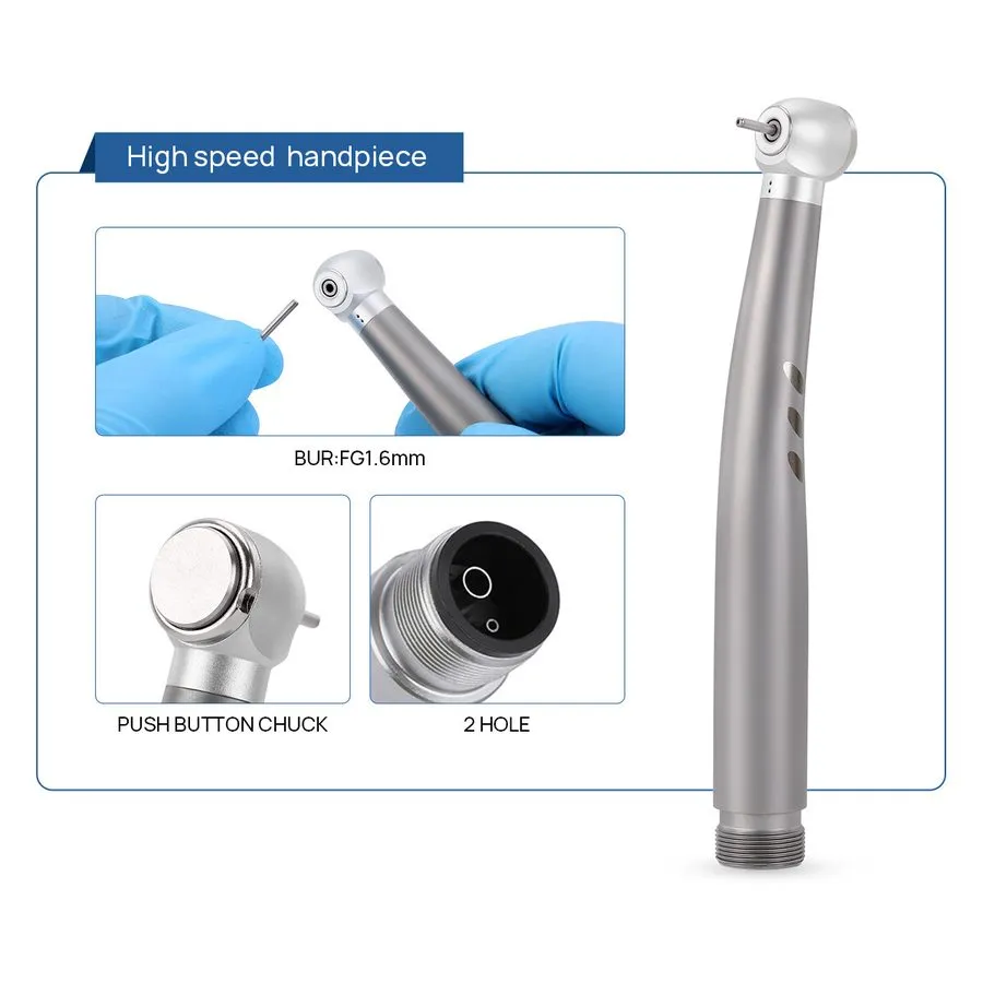 Стоматологический наконечник US COXO Dental High Speed Turbine E Generator LED H — фото лота 2
