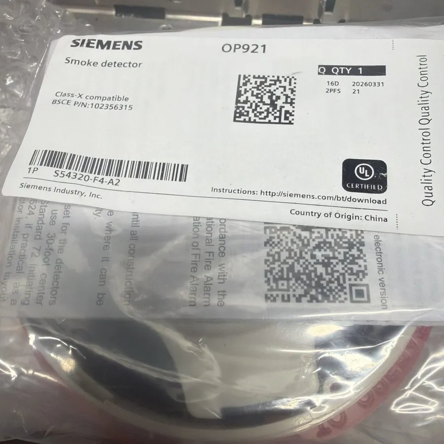 Оборудование пожарной сигнализации Siemens OP921 Photoelectric Smoke Detector Ad