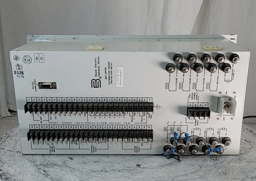 Реле защиты Basler Feeder Protection Relay Be1-DFPR — фото лота 1